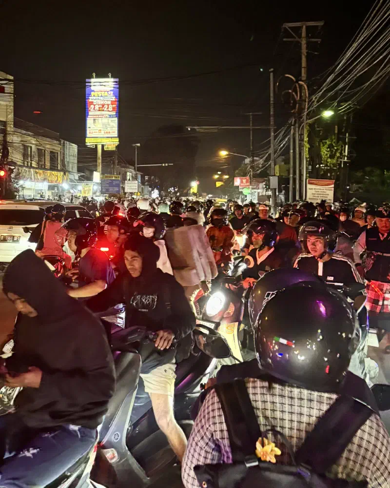 Bali traffic jam